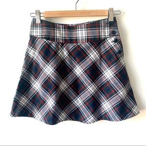 Lands End Preppy Tartan Plaid Skirt Girls Sz 10